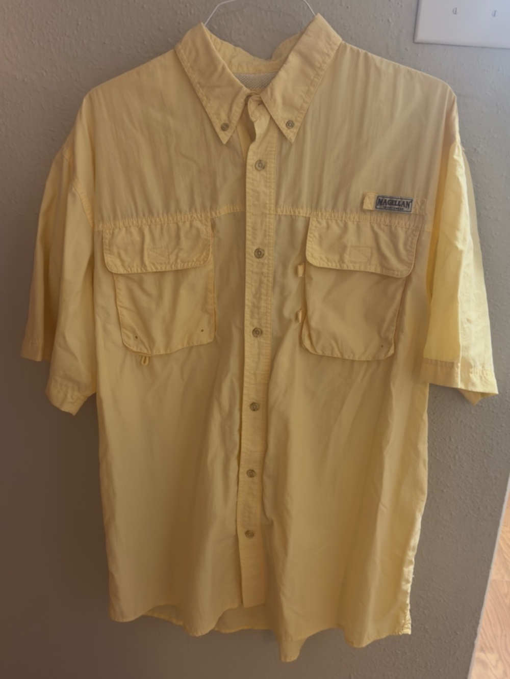 Magellan Laguna Madre Fishing Shirt Short Sleeve Yellow XL